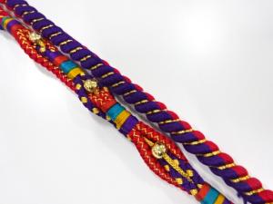 未使用品　正絹　振袖用　手組帯締め